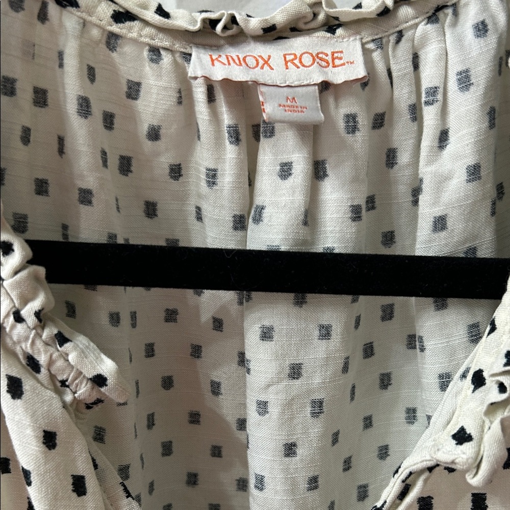 Knox Rose Black,Green, white polka dot dress. Super cute - Picture 3 of 6